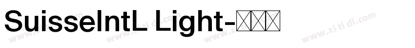 SuisseIntL Light字体转换